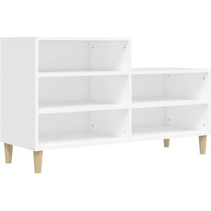 vidaXL White Shoe Cabinet 102x36x60 cm Engineered Wood vidaXL White Shoe Cabinet 102x36x60 cm Engineered Wood
