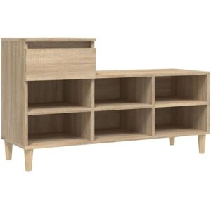 vidaXL Sonoma oak shoe rack - Shoe rack - Oak - 102x36x60 cm vidaXL Sonoma oak shoe rack - Shoe rack - Oak - 102x36x60 cm