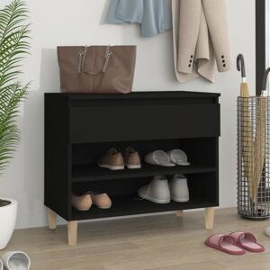 vidaXL Awo74567 - Black Shoe Cabinet - Dust-Free Storage vidaXL Awo74567 - Black Shoe Cabinet - Dust-Free Storage