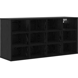 Shoe Cabinet Black oak 52.5 x 30 x 50 cm Engineered wood Vidaxl Shoe Cabinet Black oak 52.5 x 30 x 50 cm Engineered wood Vidaxl