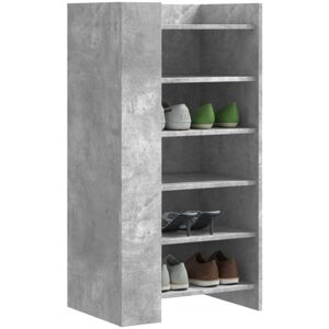 vidaXL Shoe Cabinet - Engineered Wood Grey 52x37.5x100 cm Shoe Storage vidaXL Shoe Cabinet - Engineered Wood Grey 52x37.5x100 cm Shoe Storage