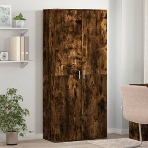 vidaXL Shoe Cabinet Smoked Oak 80x39x178 cm Engineered Wood - Shoe Cabinet vidaXL Shoe Cabinet Smoked Oak 80x39x178 cm Engineered Wood - Shoe Cabinet