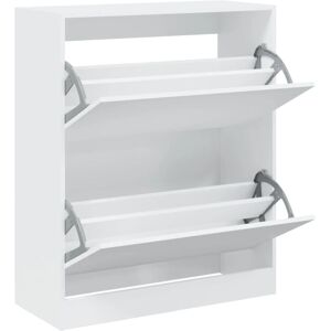vidaXL White 80x34x96.5 cm Shoe Cabinet with 4 Flip-Drawers vidaXL White 80x34x96.5 cm Shoe Cabinet with 4 Flip-Drawers