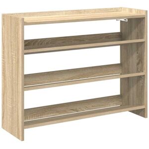 vidaXL Sonoma Oak 80x25x61.5 cm Shoe Rack - Shoe Storage Shelf vidaXL Sonoma Oak 80x25x61.5 cm Shoe Rack - Shoe Storage Shelf