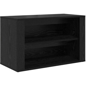 Shoe Rack with Shelf Black oak 75 x 35 x 45 cm Engineered wood vidaXL Shoe Rack with Shelf Black oak 75 x 35 x 45 cm Engineered wood vidaXL