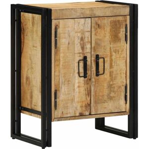 Vidaxl - Shoe Cabinet with Shelf Black 30 x 30 x 40 cm Solid Mango wood Vidaxl - Shoe Cabinet with Shelf Black 30 x 30 x 40 cm Solid Mango wood