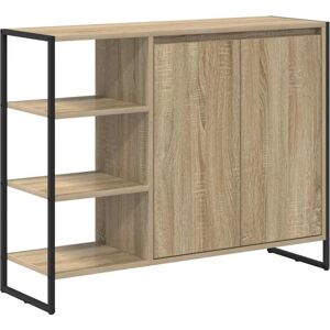 Side Cabinet Sonoma 96.5 x 30 x 75 cm Engineered Wood vidaXL Side Cabinet Sonoma 96.5 x 30 x 75 cm Engineered Wood vidaXL