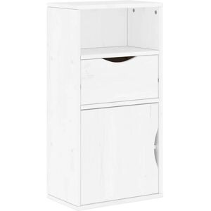 Vidaxl - Side Cabinet with Drawer odda White 40x24x79 cm Solid Wood Pine Vidaxl - Side Cabinet with Drawer odda White 40x24x79 cm Solid Wood Pine