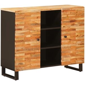 Side Cabinet with Drawer Brown 90 x 33 x 75 cm Solid Mango Wood vidaXL Side Cabinet with Drawer Brown 90 x 33 x 75 cm Solid Mango Wood vidaXL