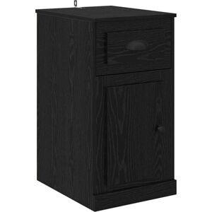 Side Cabinet Black Oak 40 x 50 x 75 cm Engineered Wood vidaXL Side Cabinet Black Oak 40 x 50 x 75 cm Engineered Wood vidaXL