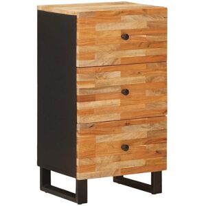 Side Cabinet with Drawer Brown 40 x 33 x 75 cm Solid Mango Wood vidaXL Side Cabinet with Drawer Brown 40 x 33 x 75 cm Solid Mango Wood vidaXL