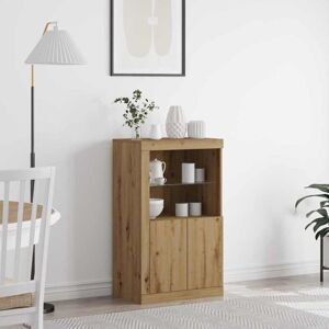 Side Cabinet Artisan oak 60.5 x 37 x 100 cm Engineered Wood Vidaxl Side Cabinet Artisan oak 60.5 x 37 x 100 cm Engineered Wood Vidaxl