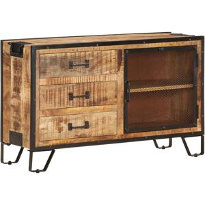 Sideboard 100x31x60 cm Solid Rough Mango Wood Vidaxl Sideboard 100x31x60 cm Solid Rough Mango Wood Vidaxl