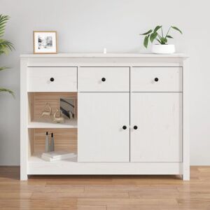 Sideboard White 100x35x74 cm Solid Wood Pine Vidaxl Sideboard White 100x35x74 cm Solid Wood Pine Vidaxl