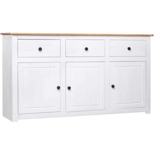 Sideboard White 135x40x80 cm Solid Pinewood Panama Range Vidaxl Sideboard White 135x40x80 cm Solid Pinewood Panama Range Vidaxl