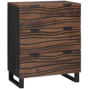 Sideboard with Drawer Brown 60 x 33.5 x 75 cm Solid Mango wood Vidaxl Sideboard with Drawer Brown 60 x 33.5 x 75 cm Solid Mango wood Vidaxl