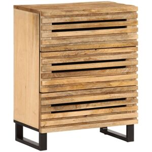 Sideboard 60x34x75 cm Solid Wood Rough Mango vidaXL Sideboard 60x34x75 cm Solid Wood Rough Mango vidaXL
