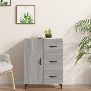 Sideboard Grey Sonoma 69.5x34x90 cm Engineered Wood Vidaxl Sideboard Grey Sonoma 69.5x34x90 cm Engineered Wood Vidaxl