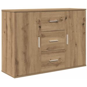 Sideboard Artisan Oak 90x29.5x65 cm Engineered Wood Vidaxl Sideboard Artisan Oak 90x29.5x65 cm Engineered Wood Vidaxl