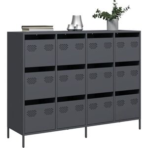 Vidaxl - Sideboard Anthracite 135x39x103.5 cm Cold-rolled Steel Vidaxl - Sideboard Anthracite 135x39x103.5 cm Cold-rolled Steel