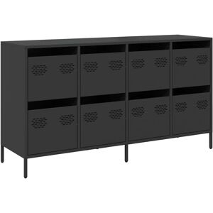 Vidaxl - Sideboard Black 135x39x73.5 cm Cold-rolled Steel Vidaxl - Sideboard Black 135x39x73.5 cm Cold-rolled Steel