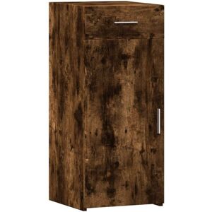 Sideboard Smoked Oak 40x42.5x93 cm Engineered Wood Vidaxl Sideboard Smoked Oak 40x42.5x93 cm Engineered Wood Vidaxl