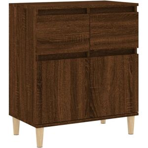 Sideboard Brown Oak 60x35x70 cm Engineered Wood Vidaxl Sideboard Brown Oak 60x35x70 cm Engineered Wood Vidaxl