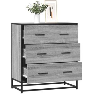 Vidaxl - Sideboard Grey Sonoma 68x35x76 cm Engineered Wood and Metal Vidaxl - Sideboard Grey Sonoma 68x35x76 cm Engineered Wood and Metal