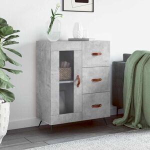 Sideboard Concrete Grey 69.5x34x90 cm Engineered Wood Vidaxl Sideboard Concrete Grey 69.5x34x90 cm Engineered Wood Vidaxl