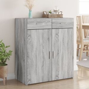 Sideboard Grey Sonoma 80x42.5x93 cm Engineered Wood vidaXL Sideboard Grey Sonoma 80x42.5x93 cm Engineered Wood vidaXL