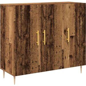 Sideboard Old wood 90 x 34 x 80 cm Engineered wood Vidaxl Sideboard Old wood 90 x 34 x 80 cm Engineered wood Vidaxl