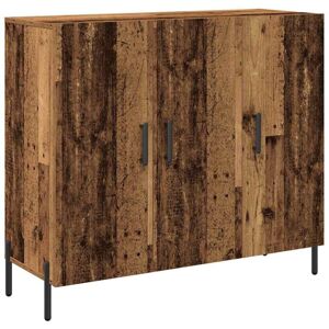 Sideboard Old wood 90 x 34 x 80 cm Engineered wood Vidaxl Sideboard Old wood 90 x 34 x 80 cm Engineered wood Vidaxl