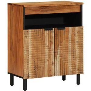 Sideboard with Shelf Brown 60 x 33 x 75 cm Solid Acacia wood Vidaxl Sideboard with Shelf Brown 60 x 33 x 75 cm Solid Acacia wood Vidaxl