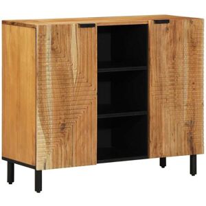Sideboard with Shelf Brown 90 x 33 x 75 cm Solid Acacia wood Vidaxl Sideboard with Shelf Brown 90 x 33 x 75 cm Solid Acacia wood Vidaxl