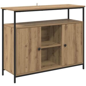 Sideboard Artisan Oak 100 x 35 x 80 cm Engineered Wood vidaXL Sideboard Artisan Oak 100 x 35 x 80 cm Engineered Wood vidaXL