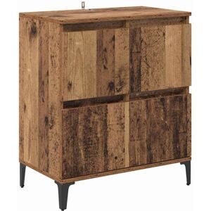 Sideboard Old Wood 60 x 35 x 70 cm Engineered Wood and Iron vidaXL Sideboard Old Wood 60 x 35 x 70 cm Engineered Wood and Iron vidaXL