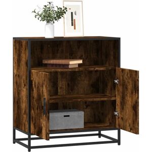 Sideboard Smoked Oak 68x35x76 cm Engineered Wood Vidaxl Sideboard Smoked Oak 68x35x76 cm Engineered Wood Vidaxl