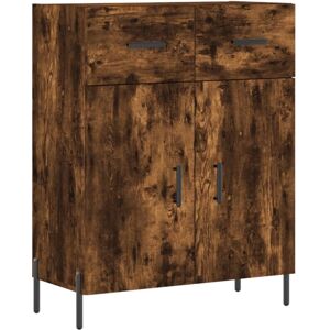 Sideboard Smoked Oak 69.5x34x90 cm Engineered Wood Vidaxl Sideboard Smoked Oak 69.5x34x90 cm Engineered Wood Vidaxl