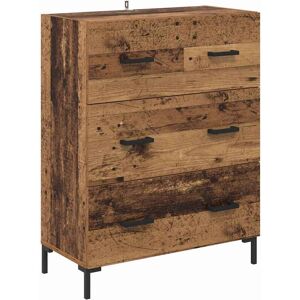 Sideboard Old Wood 69.5 x 34 x 90 cm Engineered Wood and Iron vidaXL Sideboard Old Wood 69.5 x 34 x 90 cm Engineered Wood and Iron vidaXL