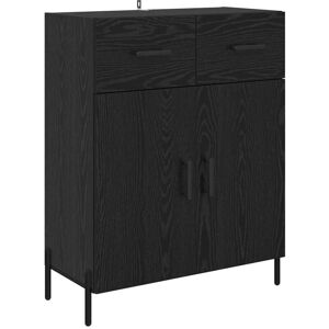 Sideboard Black Oak 69.5 x 34 x 90 cm Engineered Wood vidaXL Sideboard Black Oak 69.5 x 34 x 90 cm Engineered Wood vidaXL