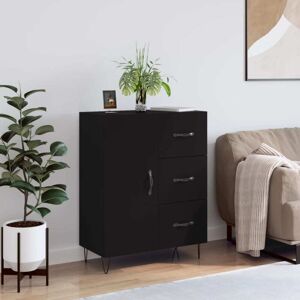 Sideboard Black 69.5x34x90 cm Engineered Wood Vidaxl Sideboard Black 69.5x34x90 cm Engineered Wood Vidaxl
