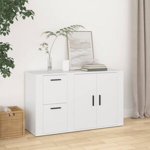 Sideboard White 100x33x59.5 cm Engineered Wood vidaXL Sideboard White 100x33x59.5 cm Engineered Wood vidaXL