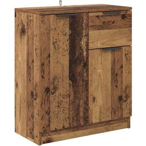Sideboard with Drawer Old wood 60 x 30 x 70 cm Engineered wood vidaXL Sideboard with Drawer Old wood 60 x 30 x 70 cm Engineered wood vidaXL