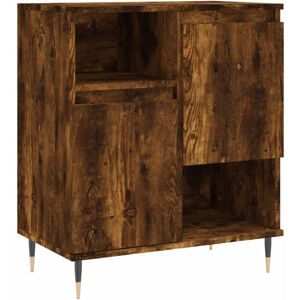 Sideboard Smoked Oak 60x35x70 cm Engineered Wood Vidaxl Sideboard Smoked Oak 60x35x70 cm Engineered Wood Vidaxl