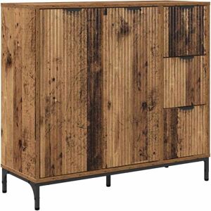 Sideboard Old wood 89.5 x 33 x 82 cm Engineered wood vidaXL Sideboard Old wood 89.5 x 33 x 82 cm Engineered wood vidaXL