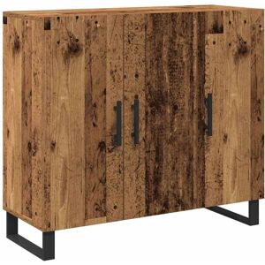 Sideboard Old wood 90 x 34 x 80 cm Engineered wood Vidaxl Sideboard Old wood 90 x 34 x 80 cm Engineered wood Vidaxl