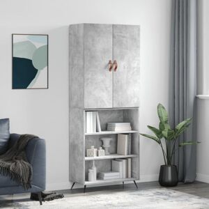 BONNEVIE Sideboard Cupboar,Buffet,Highboard Concrete Grey 69.5x34x180 cm Engineered Wood VSVS15942 BONNEVIE Sideboard Cupboar,Buffet,Highboard Concrete Grey 69.5x34x180 cm Engineered Wood VSVS15942