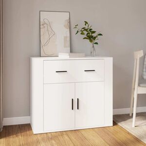 Sideboard White 80x33x70 cm Engineered Wood Vidaxl Sideboard White 80x33x70 cm Engineered Wood Vidaxl