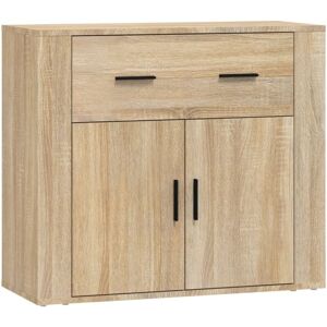 Sideboard Sonoma Oak 80x33x70 cm Engineered Wood vidaXL Sideboard Sonoma Oak 80x33x70 cm Engineered Wood vidaXL