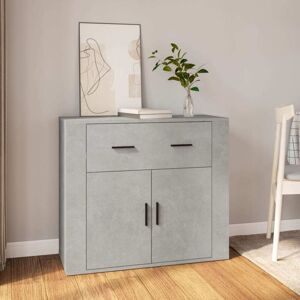 Sideboard Concrete Grey 80x33x70 cm Engineered Wood vidaXL Sideboard Concrete Grey 80x33x70 cm Engineered Wood vidaXL